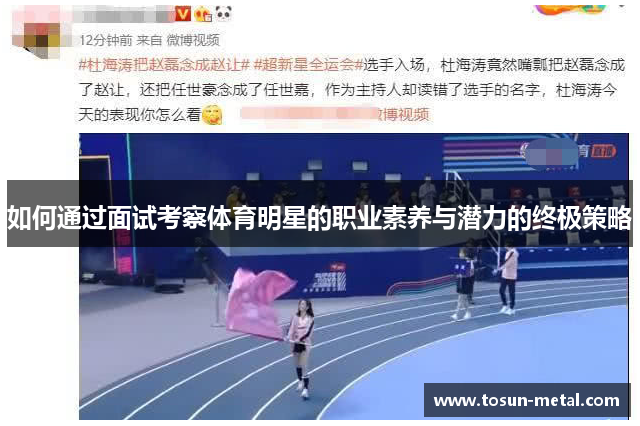 如何通过面试考察体育明星的职业素养与潜力的终极策略